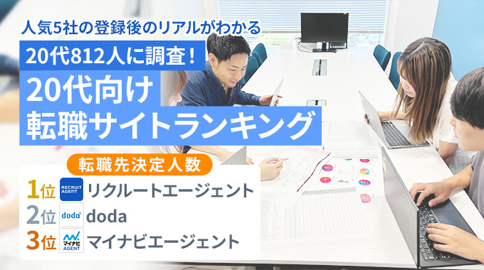 20代812人に調査！20代向け転職サイトランキング